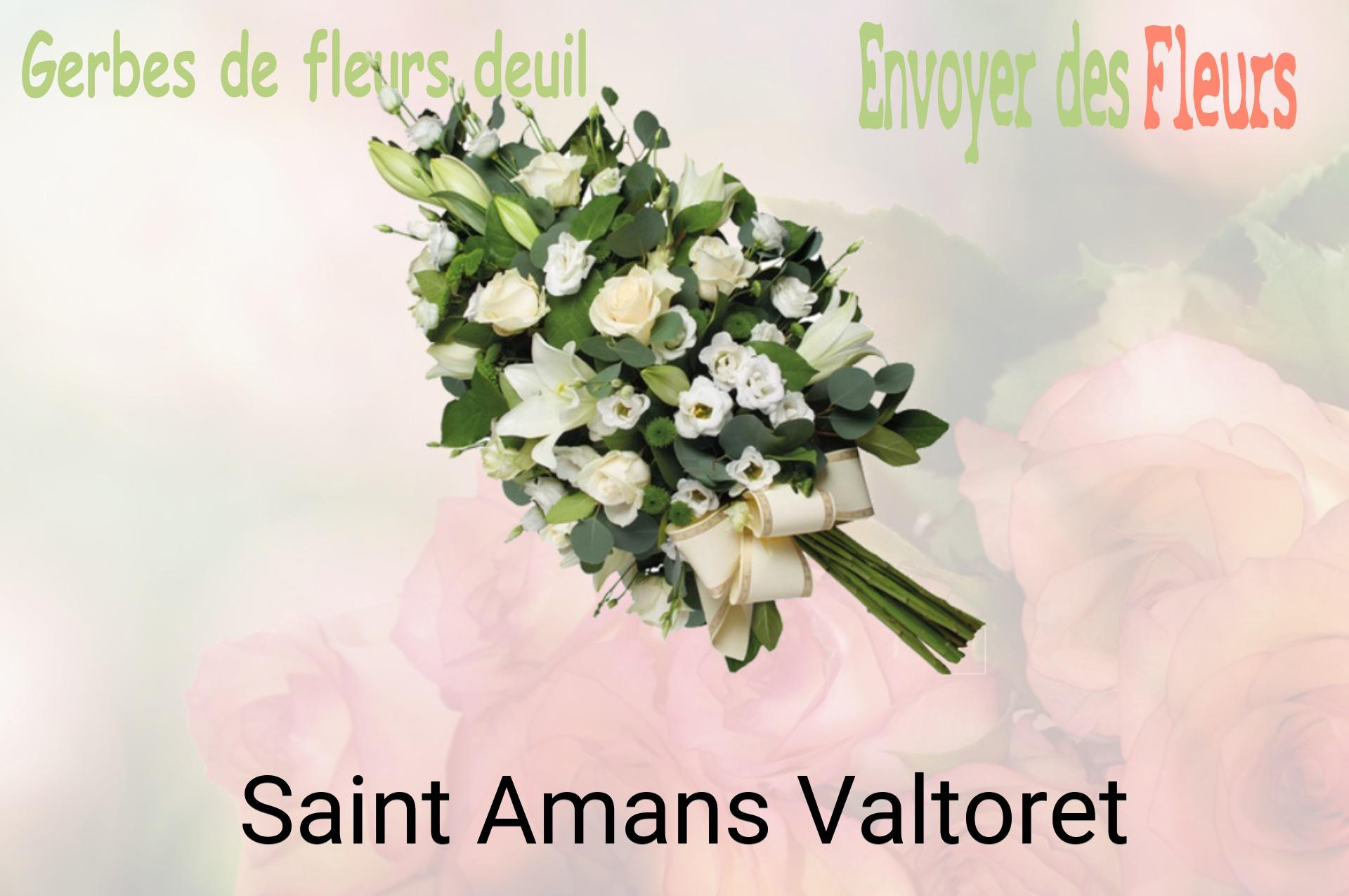 Gerbe de fleurs de deuil livrée à Saint-Amans-Valtoret